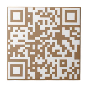 Fügen Sie Ihre eigene QR Code Text Scan Minimal ei Fliese