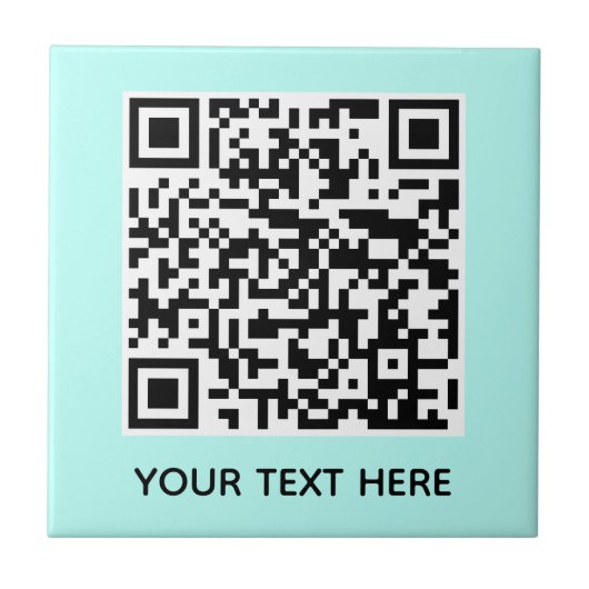 Fügen Sie Ihre eigene QR Code Text Scan Minimal ei Fliese (Vorderseite)
