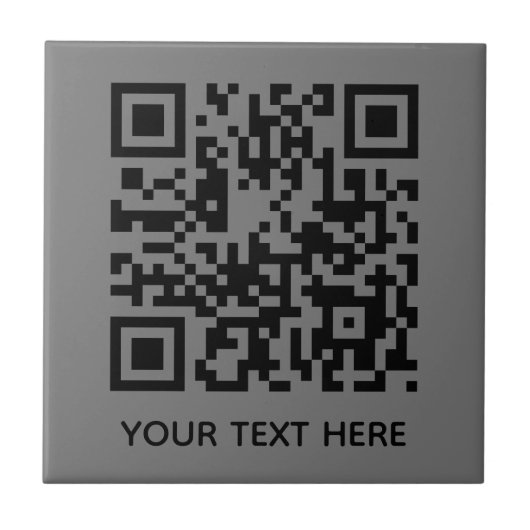 Fügen Sie Ihre eigene QR Code Text Scan Minimal ei Fliese (Vorderseite)