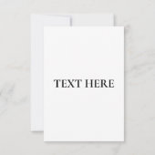 Fügen Sie Ihre eigene TEXT-Blumenladen hinzu Einladung (Rückseite)