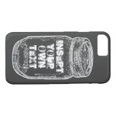 Fügen Sie Ihre eigene Text-Weckglas-Tafel-Art ein Case-Mate iPhone Hülle (Rückseite (Horizontal))