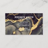 Fügen Sie Ihre eigene Visitenkarte mit Samt hinzu (Rückseite)