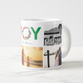 Fügen Sie Ihre eigenen 5 Foto Floral Joy Holiday K Jumbo-Tasse (Vorderseite Rechts)