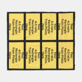 Fügen Sie Ihre eigenen 8 Fotos hinzu Fleecedecke (Vorderseite (Horizontal))