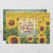 Fügen Sie Ihre eigenen Foto Memorial Sommer Sonnen Einladung (Vorne/Hinten)