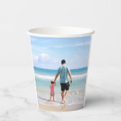 Fügen Sie Ihre eigenen Foto- und/oder Textpapiergr Pappbecher (Rückseite)