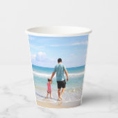 Fügen Sie Ihre eigenen Foto- und/oder Textpapiergr Pappbecher (Vorderseite)