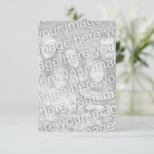 Fügen Sie Ihre eigenen Fotos hinzu Begleitkarte (Stehend Vorderseite)