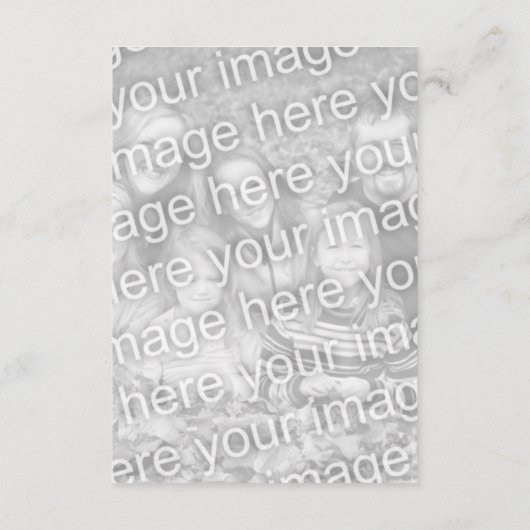 Fügen Sie Ihre eigenen Fotos hinzu Begleitkarte (Rückseite)