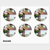 Fügen Sie Ihre eigenen Fotos individuell anpassbar Runder Aufkleber (Blatt)