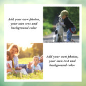 Fügen Sie Ihre eigenen Fotos, Text und Hintergrund Fensteraufkleber (Blatt 3)