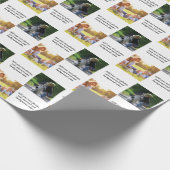 Fügen Sie Ihre eigenen Fotos, Text und Hintergrund Geschenkpapier (Ecke)