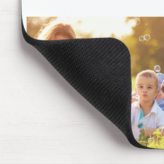 Fügen Sie Ihre eigenen Fotos, Text und Hintergrund Mousepad (Ecke)