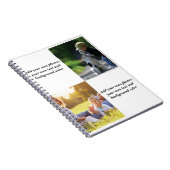 Fügen Sie Ihre eigenen Fotos, Text und Hintergrund Notizblock (Rechte Seite)