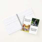 Fügen Sie Ihre eigenen Fotos, Text und Hintergrund Notizblock (Innenseite)