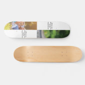 Fügen Sie Ihre eigenen Fotos, Text und Hintergrund Skateboard (Horizontal)