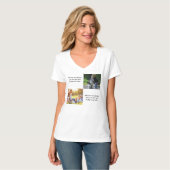 Fügen Sie Ihre eigenen Fotos, Text und Hintergrund T-Shirt (Vorderseite Vollansicht)