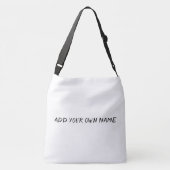 Fügen Sie Ihre eigenen Namen Bags-Wallets-Handbags Tragetaschen Mit Langen Trägern (Rückseite)