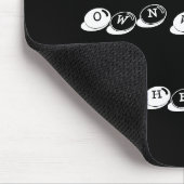 Fügen Sie Ihre eigenen Worte hinzu, entwerfen Sie Mousepad (Ecke)