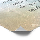 Fügen Sie Ihre eigenen Zitate, eigene Poster, sanf Poster (Ecke)