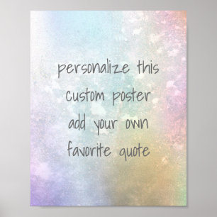 Fügen Sie Ihre eigenen Zitate, eigene Poster, sanf Poster