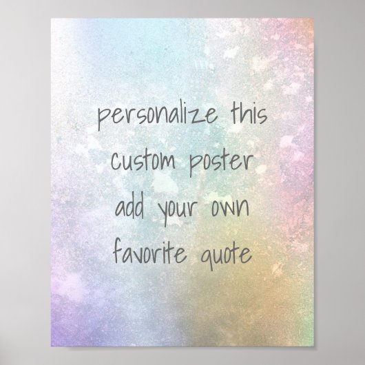 Fügen Sie Ihre eigenen Zitate, eigene Poster, sanf Poster (Vorne)