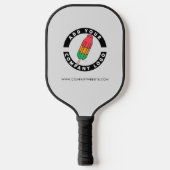 Fügen Sie Ihre Firmenlogos für Mitarbeiterspiele h Pickleball Schläger (Vorderseite)