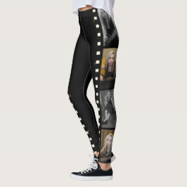 Fügen Sie Ihre Foto-Filmstreifen-Fotorahmen indivi Leggings