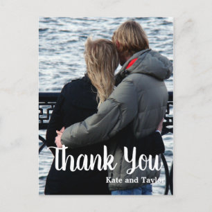 Fügen Sie Ihre Foto Hochzeit Vielen Dank Postkarte