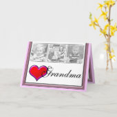 Fügen Sie Ihre Foto-Liebe für Großmutter-Karte Karte (Gelbe Blume)