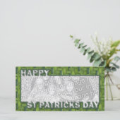 Fügen Sie Ihre FOTO St Pats Cut Frame - Weave hinz (Stehend Vorderseite)