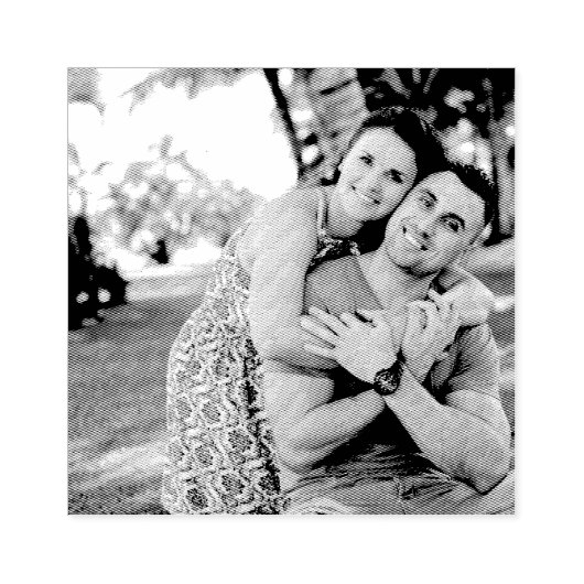 FÜGEN SIE IHRE FOTO WEDDING CUSTOMIZED RUBBER BRIE GUMMISTEMPEL (Prägung)