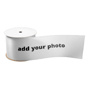Fügen Sie Ihre Foto Weihnachten personalisiert hi Satinband