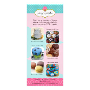 Fügen Sie Ihre Fotos für die Bäckerei selbst hinzu Werbekarte