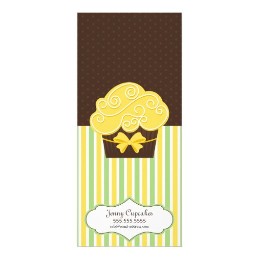 Fügen Sie Ihre Fotos für die Bäckerei selbst hinzu Werbekarte (Hinten)