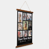 Fügen Sie Ihre Fotos hinzu Wandteppich Mit Holzrahmen (Gewinkelt)