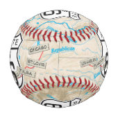 Fügen Sie Ihre Fotos rt 66 Baseball hinzu (Rückseite)