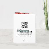 FÜGEN SIE IHRE FOTOS süßeste Kissingkreuze hinzu Karte (Rückseite)