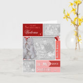 FÜGEN SIE IHRE FOTOS süßeste Kissingkreuze hinzu Karte (Gelbe Blume)