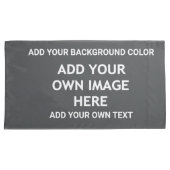 Fügen Sie Ihre Hintergrundfarbe, Ihr Bild, Ihren T Kissenbezug (Vorderseite-Rechts)