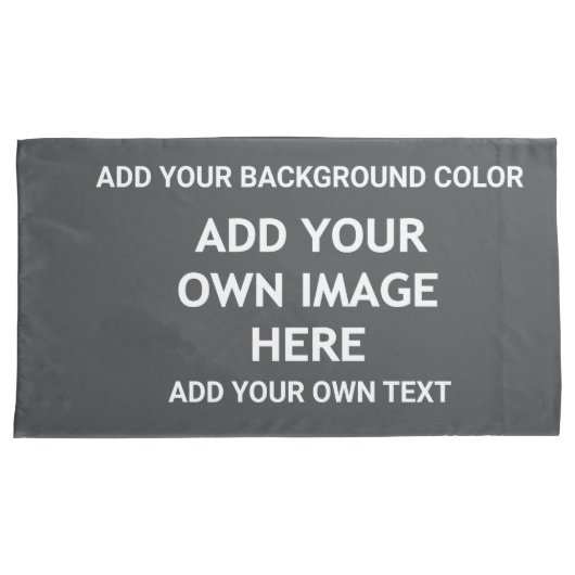 Fügen Sie Ihre Hintergrundfarbe, Ihr Bild, Ihren T Kissenbezug (Vorderseite-Rechts)