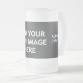 Fügen Sie Ihre Hintergrundfarbe, Ihr Bild, Ihren T Mattglas Bierglas (VorderseiteRechts)