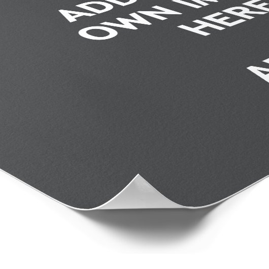 Fügen Sie Ihre Hintergrundfarbe, Ihr Bild, Ihren T Poster (Ecke)