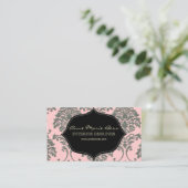 Fügen Sie Ihre Hintergrundfarbe, Imitat silber Dam Visitenkarte (Stehend Vorderseite)