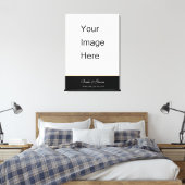 Fügen Sie Ihre Hochzeitszettel Foto drucken. Leinwanddruck (Insitu (Schlafzimmer))