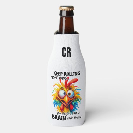 Fügen Sie Ihre Initialen hinzu/ Fügen Sie Cooler T Flaschenkühler (Flaschenvorderseite)