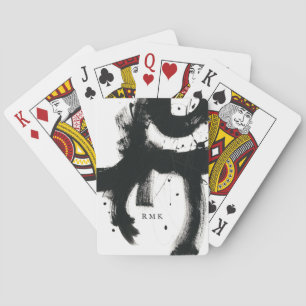 Fügen Sie Ihre Initialen hinzu   Onyx-Geste Spielkarten