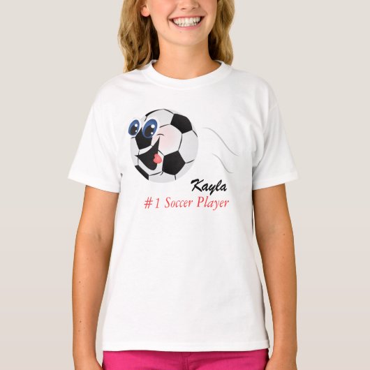 Fügen Sie Ihre Kinder Name Soccer Shirt hinzu (Vorderseite)