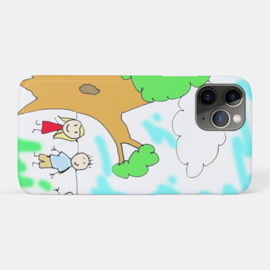 Fügen Sie Ihre Kinderarbeit hinzu Case-Mate iPhone Hülle (Rückseite (Horizontal))