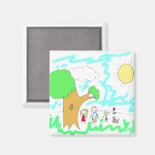 Fügen Sie Ihre Kinderarbeit hinzu Magnet (Vorderseite/Rückseite)